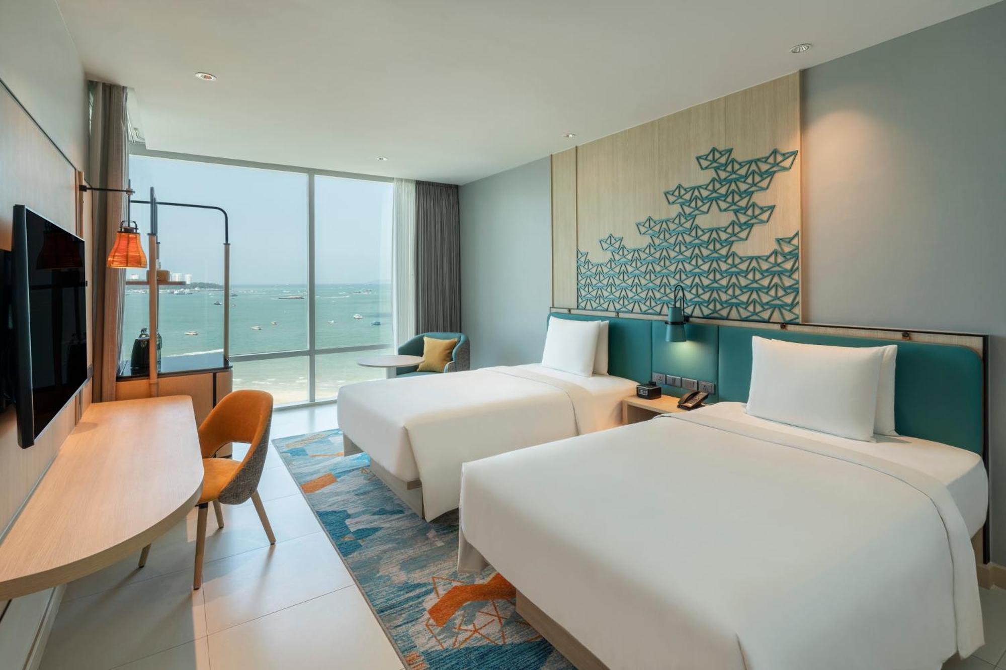 Chambre Lits Jumeaux Premium avec Vue sur Plage